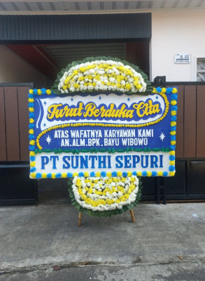 Papan Bunga Duka di Jagong Jeget