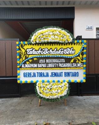 Papan Bunga Duka di Jagong Jeget